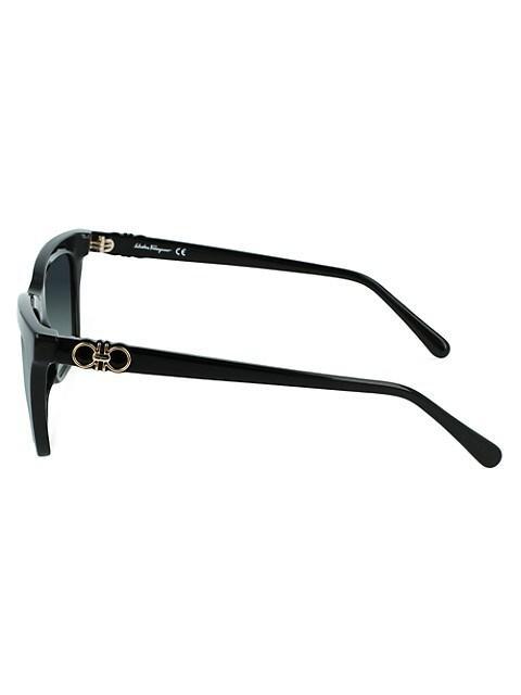 商品Salvatore Ferragamo|Gancini 55MM Modified Rectangle Sunglasses,价格¥1749,第6张图片详细描述