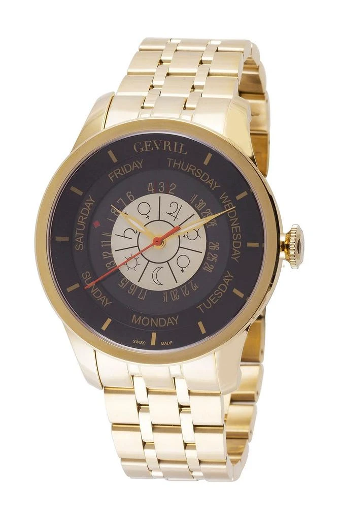 商品Gevril|Men's Columbus Circle Bracelet Watch, 45mm,价格¥5002,第1张图片