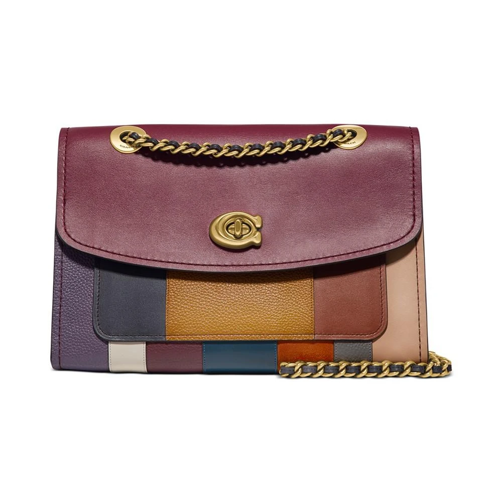 商品Coach|Patchwork Stripe Parker 单肩包,价格¥1150,第1张图片