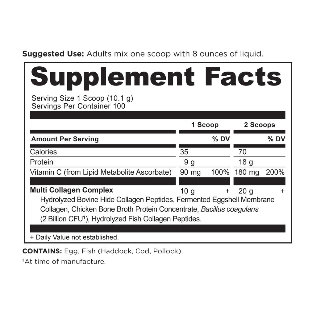 商品Ancient Nutrition|Multi Collagen Protein | Powder Unflavored (100 Servings),价格¥713,第2张图片详细描述