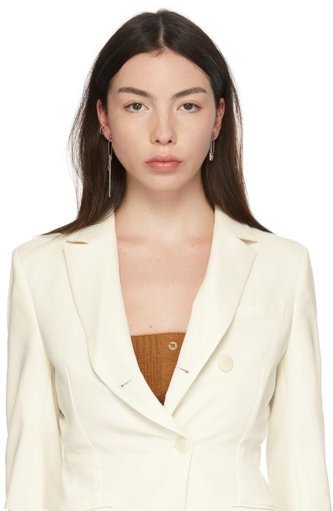 商品Justine Clenquet|Silver & Gold Sid Earrings,价格¥391,第5张图片详细描述