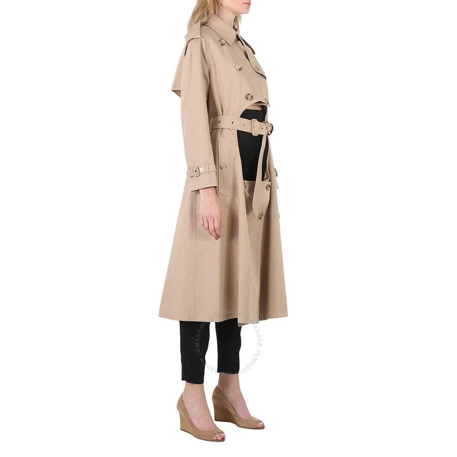 商品Burberry|Cotton Gabardine Step-through Double-breasted Trench Coat,价格¥2687,第3张图片详细描述