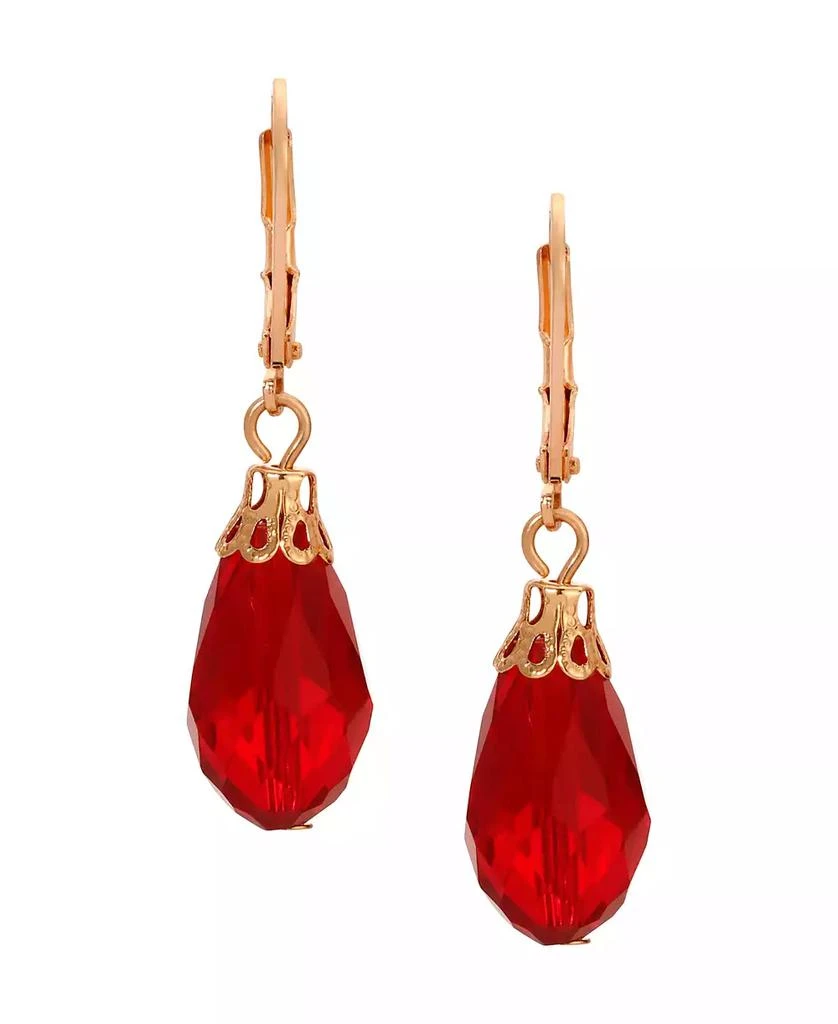 商品2028|Gold-Tone Crystal Faceted Drop Earrings,价格¥114,第4张图片详细描述