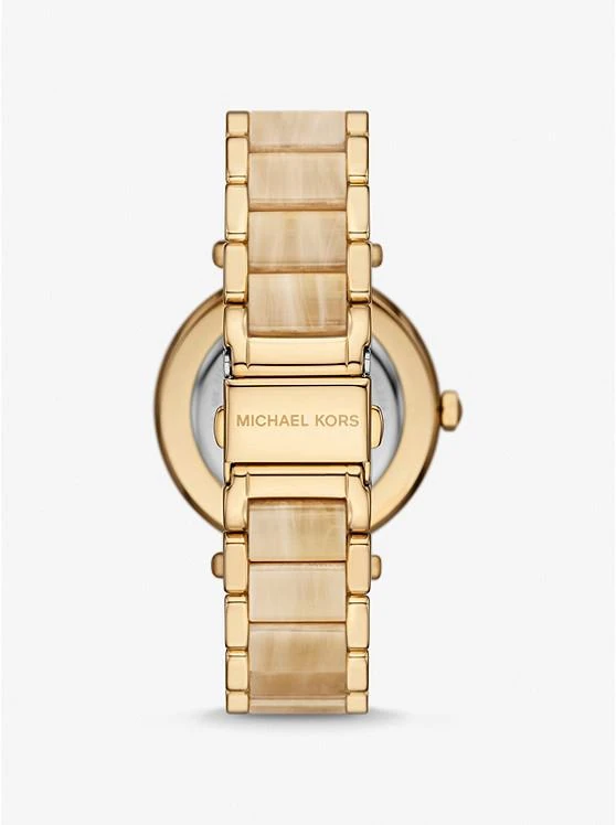 商品Michael Kors|Parker Pavé Gold-Tone and Acetate Watch,价格¥1344,第3张图片详细描述