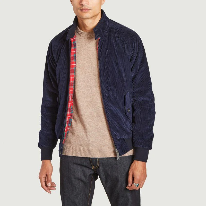 商品Baracuta|G9 Af Classic Cord Jacket NAVY BARACUTA,价格¥1614,第1张图片