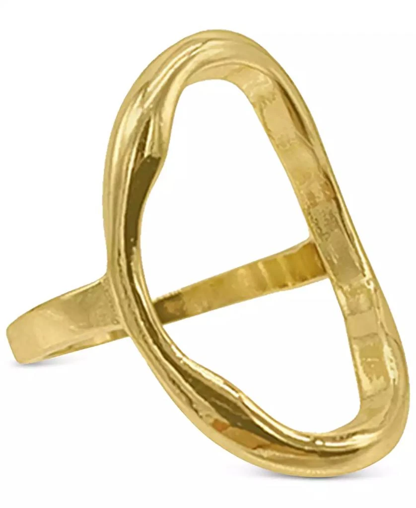 商品ADORNIA|Gold-Tone Open Hammered Oval Ring,价格¥187,第1张图片