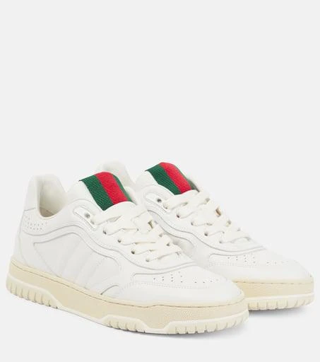 商品Gucci|GG Re-Web皮革运动鞋,价格¥9534,第1张图片