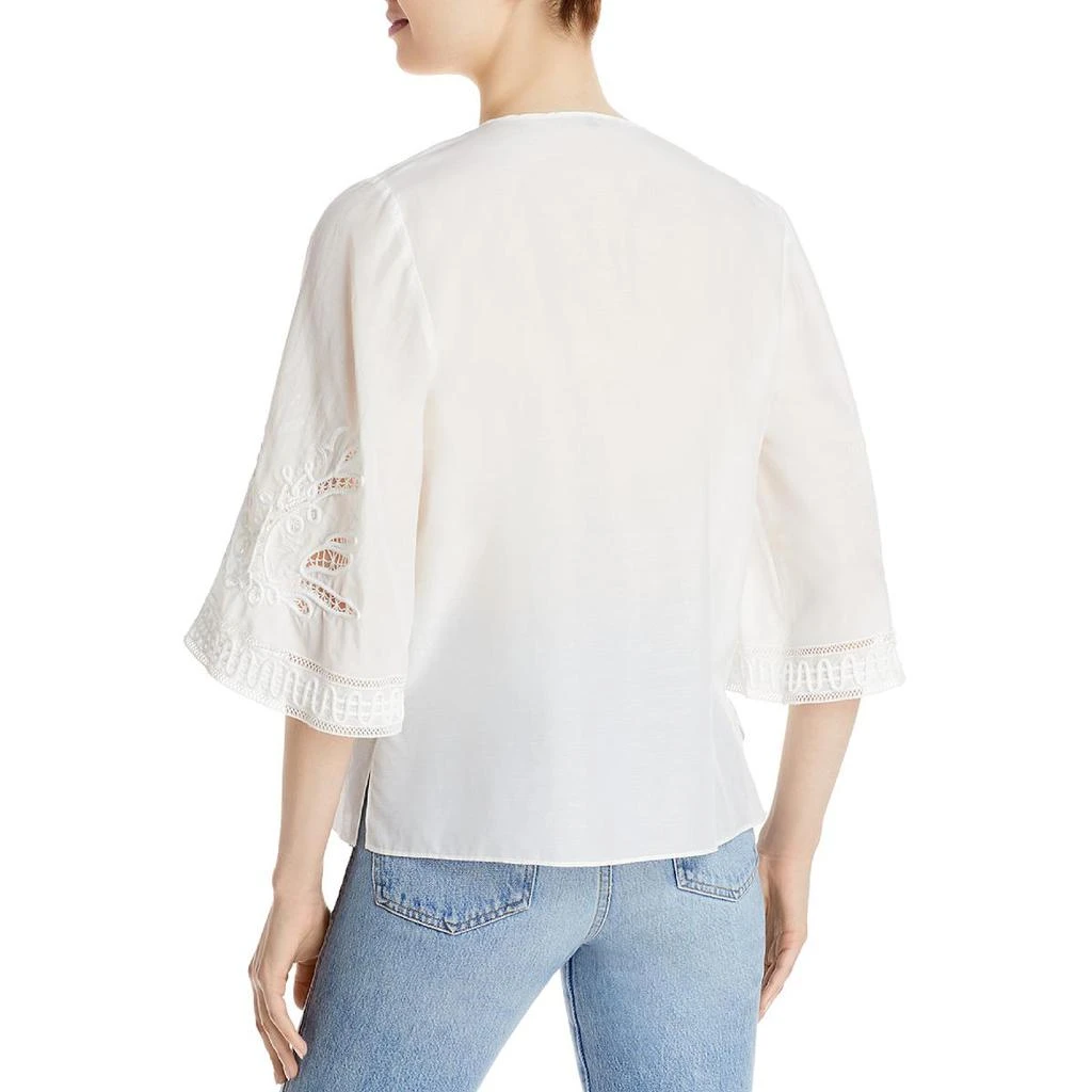 商品Kobi Halperin|Kobi Halperin Womens Addie Silk Pintuck Button-Down Top,价格¥322,第2张图片详细描述