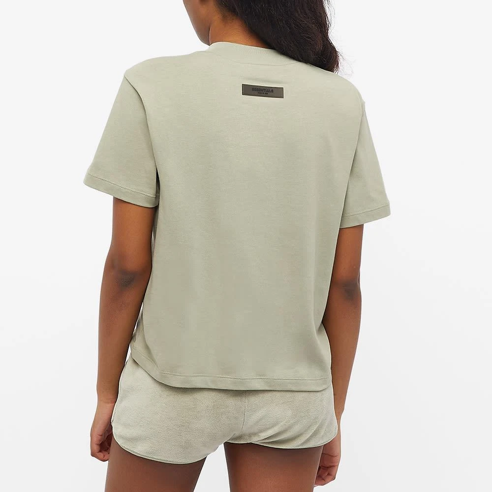 商品Essentials|Fear of God ESSENTIALS Women's Logo Tee - Sea Foam,价格¥362,第3张图片详细描述