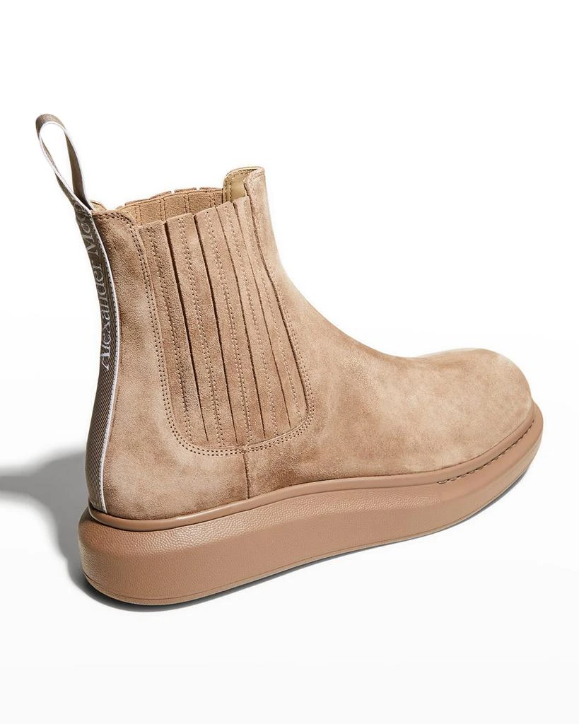 商品Alexander McQueen|Men's Suede Leather Chelsea Boots,价格¥2242,第3张图片详细描述