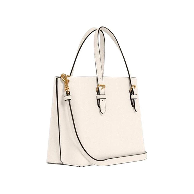 商品Coach|COACH 蔻驰  MOLLIE TOTE 25 黑色纯色小号托特包斜挎包 C4084,价格¥2726,第3张图片详细描述