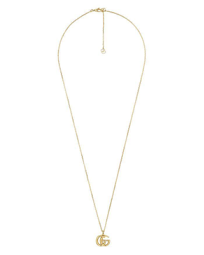 商品Gucci|18K Yellow Gold Running G Pendant Necklace, 25.5",价格¥17125,第3张图片详细描述