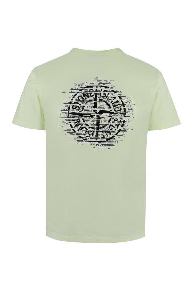 商品Stone Island|Stone Island Logo-Printed Crewneck T-Shirt,价格¥1040-¥1098,第1张图片