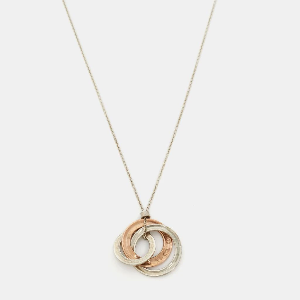 商品[二手商品] Tiffany & Co.|Tiffany & Co. 1837 Interlocking Circles Rubedo Sterling Silver Pendant Necklace,价格¥1487,第2张图片详细描述