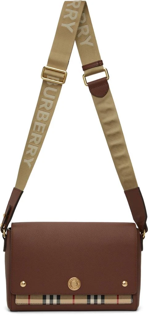 商品Burberry|Tan Vintage Check Note Crossbody Bag,价格¥10418,第4张图片详细描述