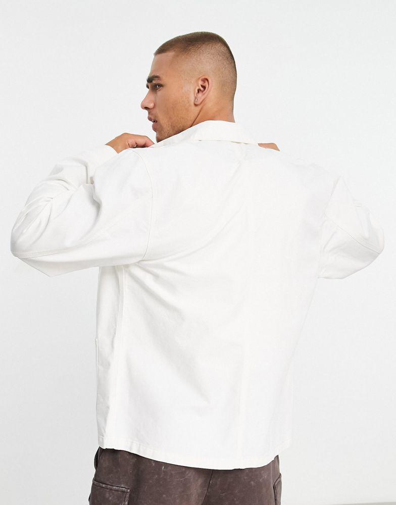 Carhartt WIP michigan summer jacket in off white商品第2张图片规格展示