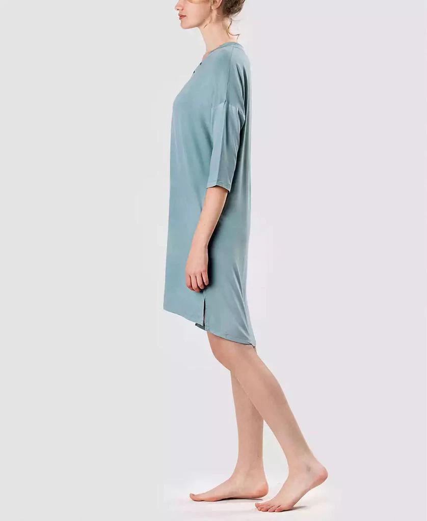 商品MOOD Pajamas|Women's Ultra Soft Caribbean Flowers Sleepshirt Nightgown,价格¥524,第2张图片详细描述