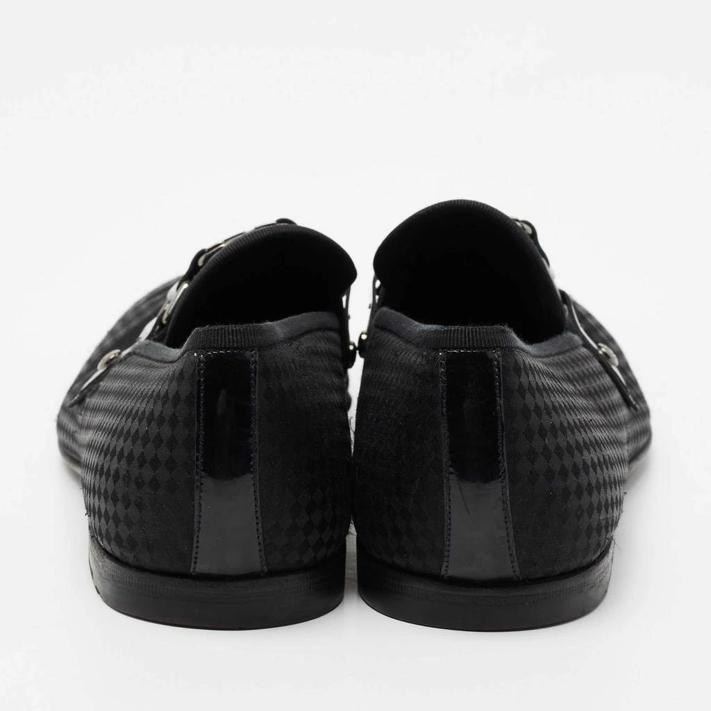 商品[二手商品] Louis Vuitton|Louis Vuitton Black Petit Damier Fabric Monte Carlo Loafers Size 42.5,价格¥1186,第5张图片详细描述