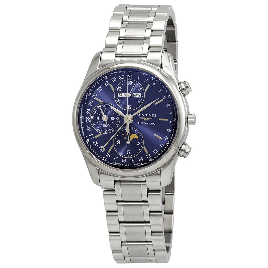 商品Longines|Master Collection Complete Calendar Chronograph Automatic Blue Dial Men's Watch L26734926,价格¥17871,第1张图片