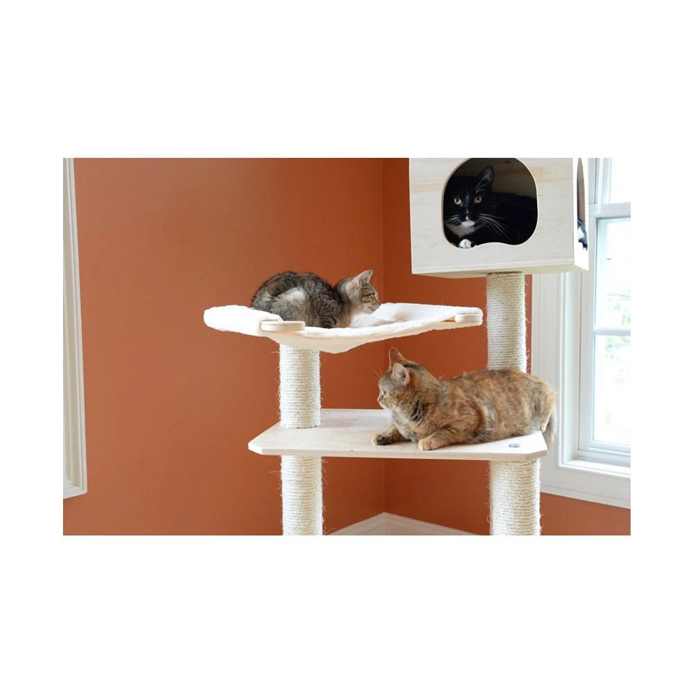 商品Macy's|50" Real Wood Premium Scots Pine, Solid Wood Cat Tree,价格¥2015,第4张图片详细描述