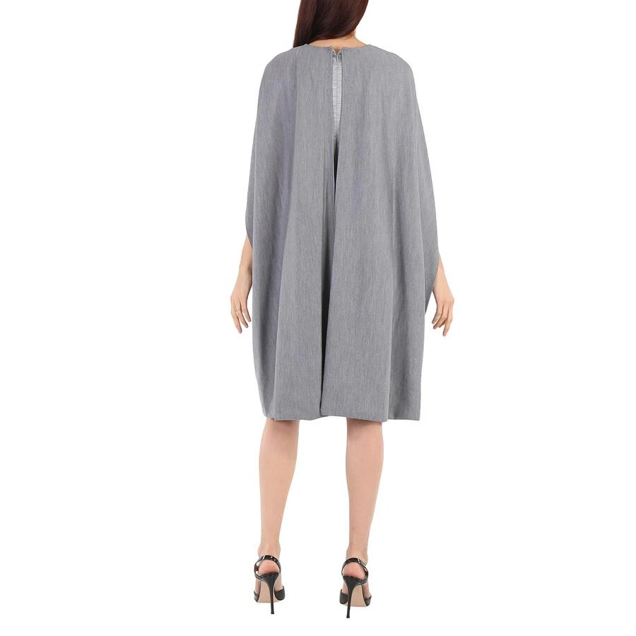 商品Burberry|Cloud Grey Wool-blend Cape Detail Dress,价格¥2967,第3张图片详细描述