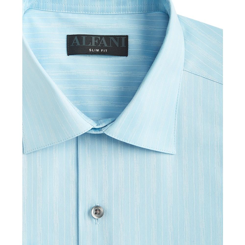 Men's Slim Fit 2-Way Stretch Stain Resistant Dress Shirt, Created for Macy's商品第5张图片规格展示