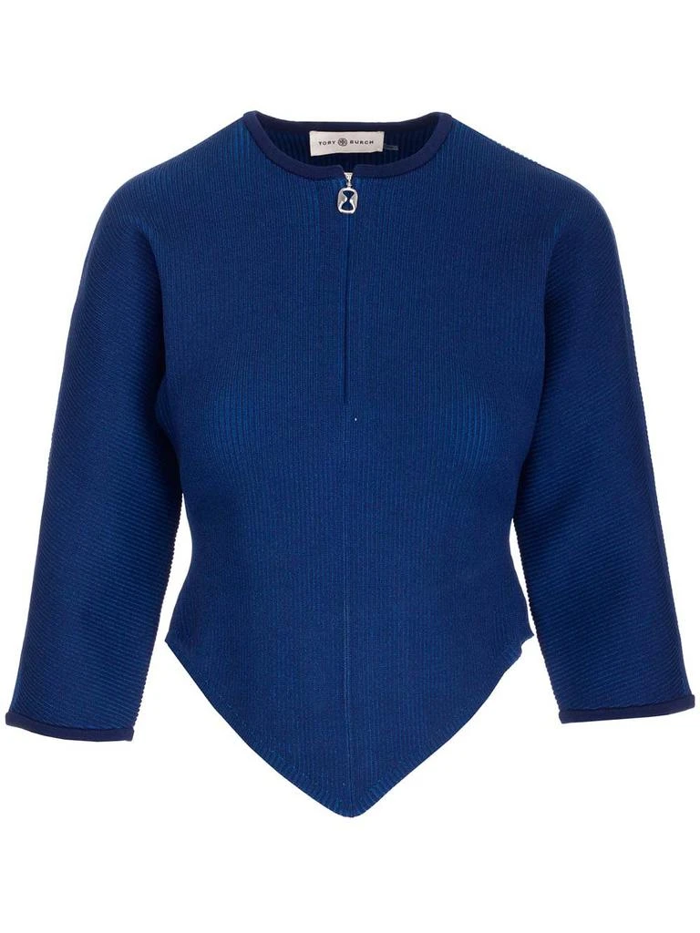 商品Tory Burch|Tory Burch Crewneck Front Zipped Cardigan,价格¥2312,第1张图片