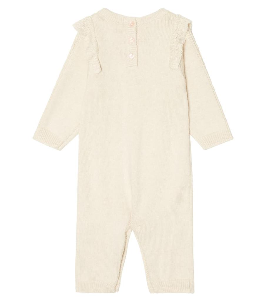 婴幼儿 — 绞花针织棉质与羊绒连身衣商品第2张图片规格展示