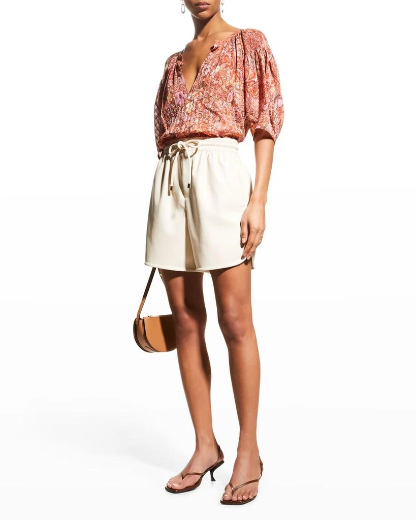 商品A.L.C.|Julianna Silk Short-Sleeve Top,价格¥593,第3张图片详细描述