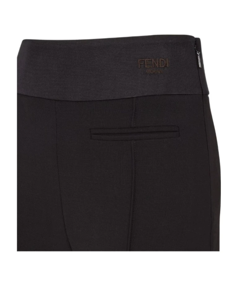 商品Fendi|Fendi 女士休闲裤 FR6609ATNEF0GME 黑色,价格¥5463,第4张图片详细描述