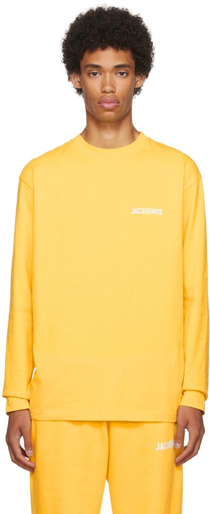 Yellow 'Le T-Shirt Manches Longues' Long Sleeve T-Shirt商品第1张图片规格展示