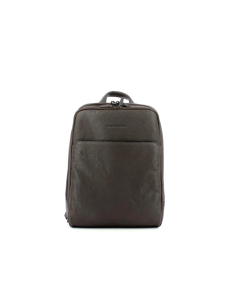 商品PIQUADRO|Dark Brown Square Computer Backpack With Ipad Compartment Bottle Pocket And Rfid Anti-Fraud Protection,价格¥2229,第1张图片