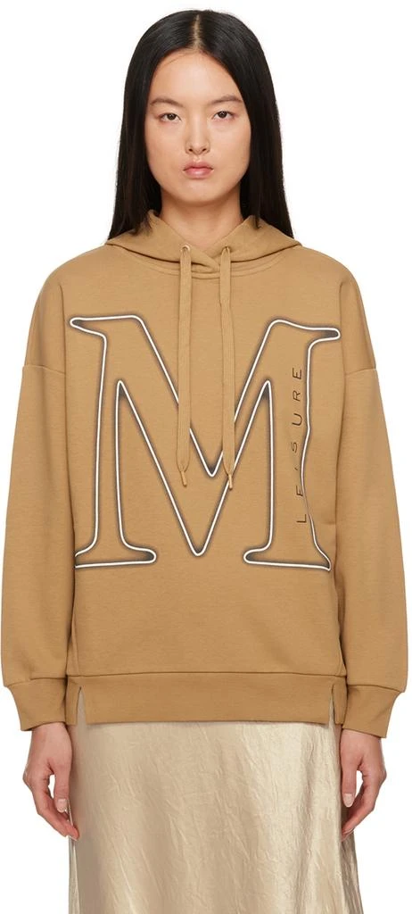 商品Max Mara|Brown Printed Hoodie,价格¥1024,第1张图片