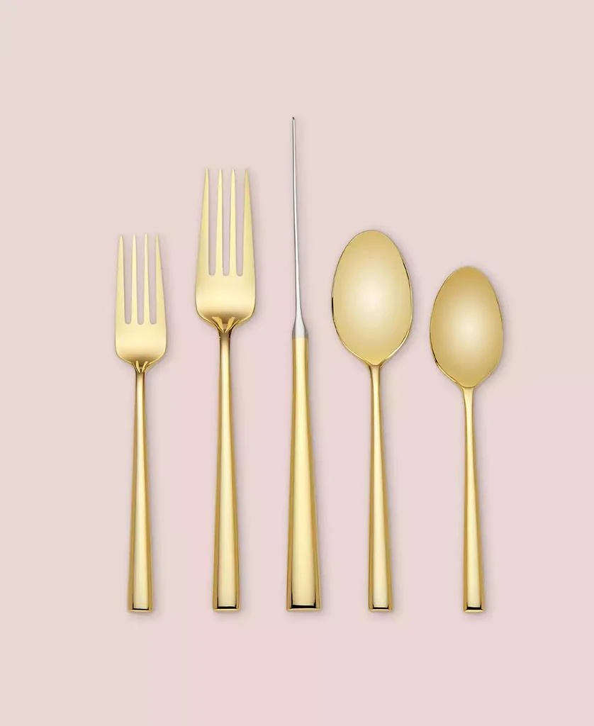 商品Kate Spade|5-Pc. Malmo Gold Place Setting.,价格¥794,第3张图片详细描述