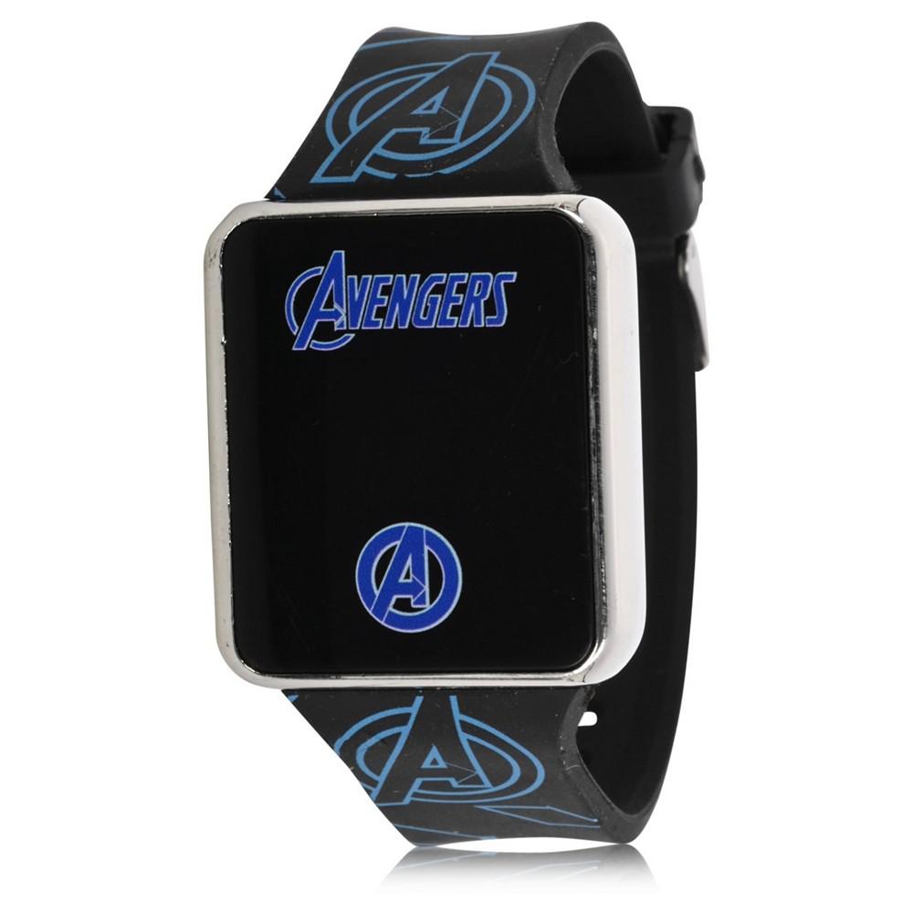 Avengers Kid's Touch Screen Black Silicone Strap LED Watch, 36mm x 33 mm商品第2张图片规格展示