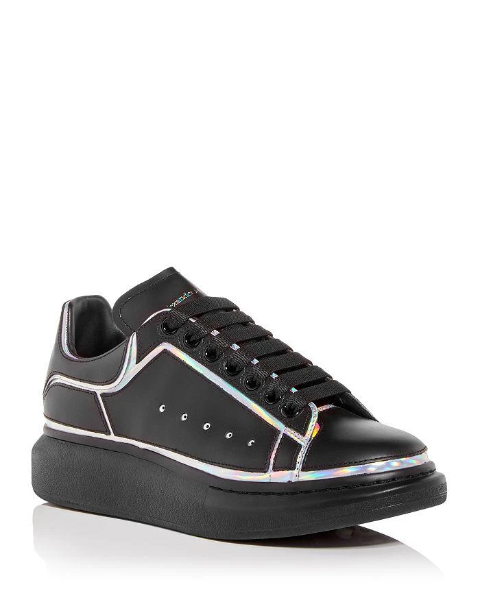 商品Alexander McQueen|Men's Oversized Contrast Overlay Low Top Sneakers,价格¥2972,第1张图片