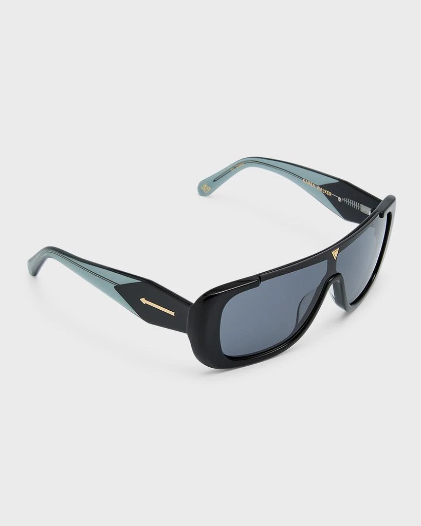 商品KAREN WALKER|Logo Acetate Shield Sunglasses,价格¥1863,第1张图片