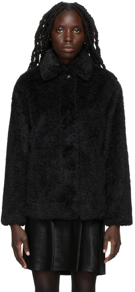 商品Vince|Textured Faux-Fur Jacket,价格¥1386,第1张图片