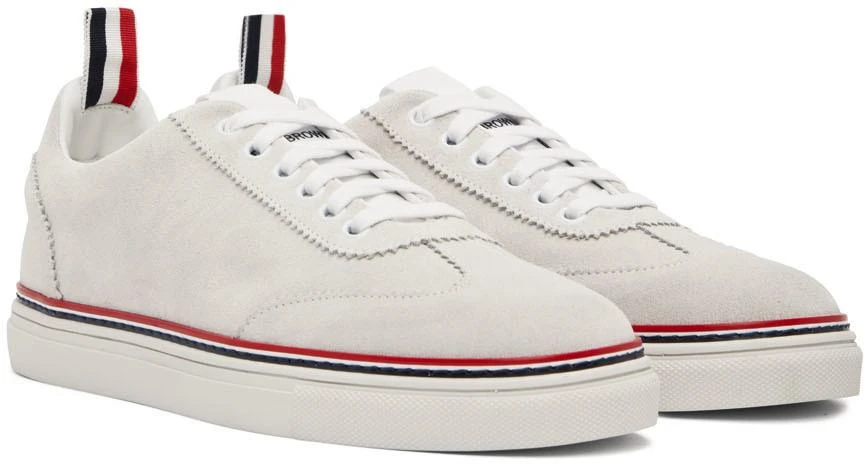 商品Thom Browne|White Field Low-Top Sneakers,价格¥2556,第4张图片详细描述