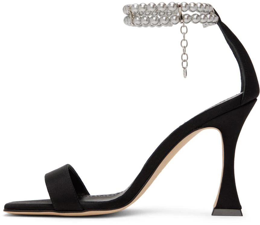 商品Manolo Blahnik|Black Charona Heeled Sandals,价格¥2450,第3张图片详细描述