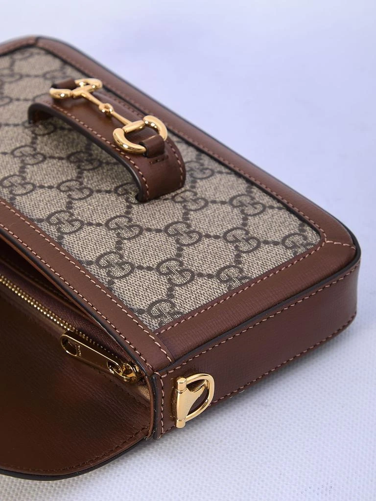 商品Gucci|  HORSEBIT 1955 BEIGE/LEATHER BAG,价格¥10492,第4张图片详细描述