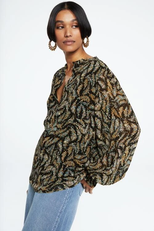商品Fabienne Chapot|Cliff Ruffle Top Paisley Confetti,价格¥1201,第1张图片