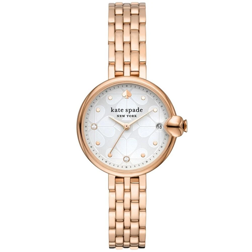 商品Kate Spade|Women's Chelsea Park Three-Hand Date Rose Gold-Tone Stainless Steel Mesh Bracelet Watch, 32mm,价格¥1706,第1张图片