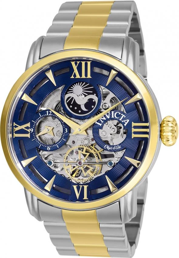 商品Invicta|Invicta Objet D Art Automatic Blue Dial Mens Watch 27577,价格¥834,第1张图片