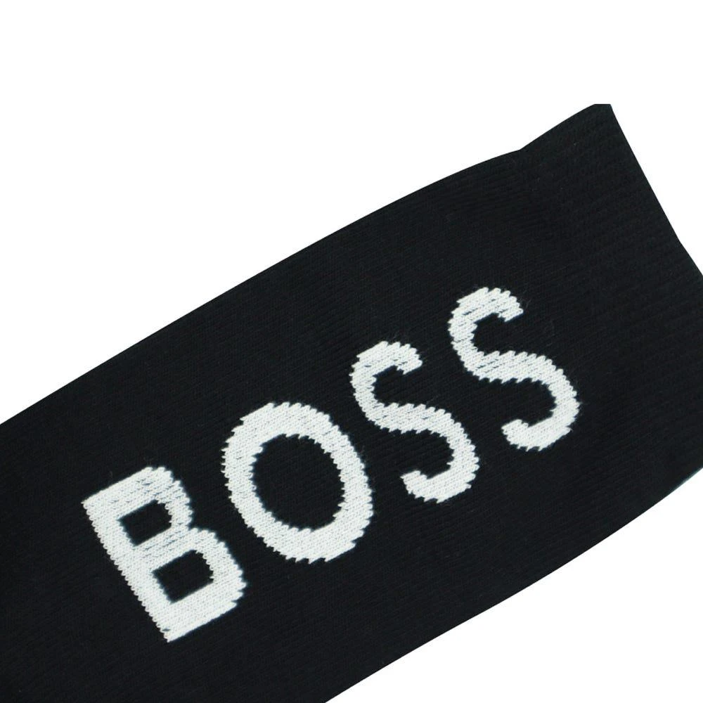 商品Hugo Boss|White & Black 2PK Logo Socks,价格¥121,第2张图片详细描述