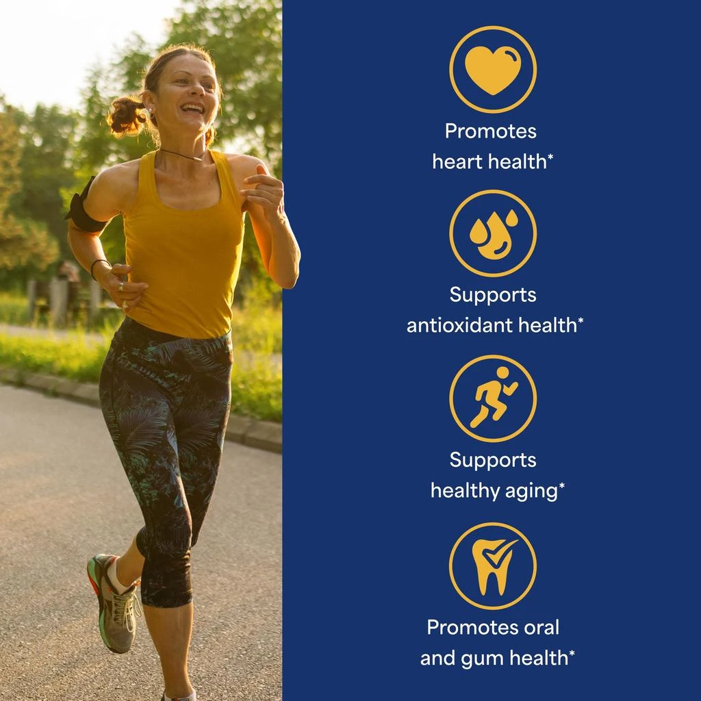 商品Puritan's Pride|Puritan's Pride Coenzyme CoQ10 100mg, Dietary Supplement for Heart Health, Blood Pressure, Oral Gum Health, and Healthy Aging Support, 240 Rapid Release Softgels, 2-Pack,价格¥112,第2张图片详细描述