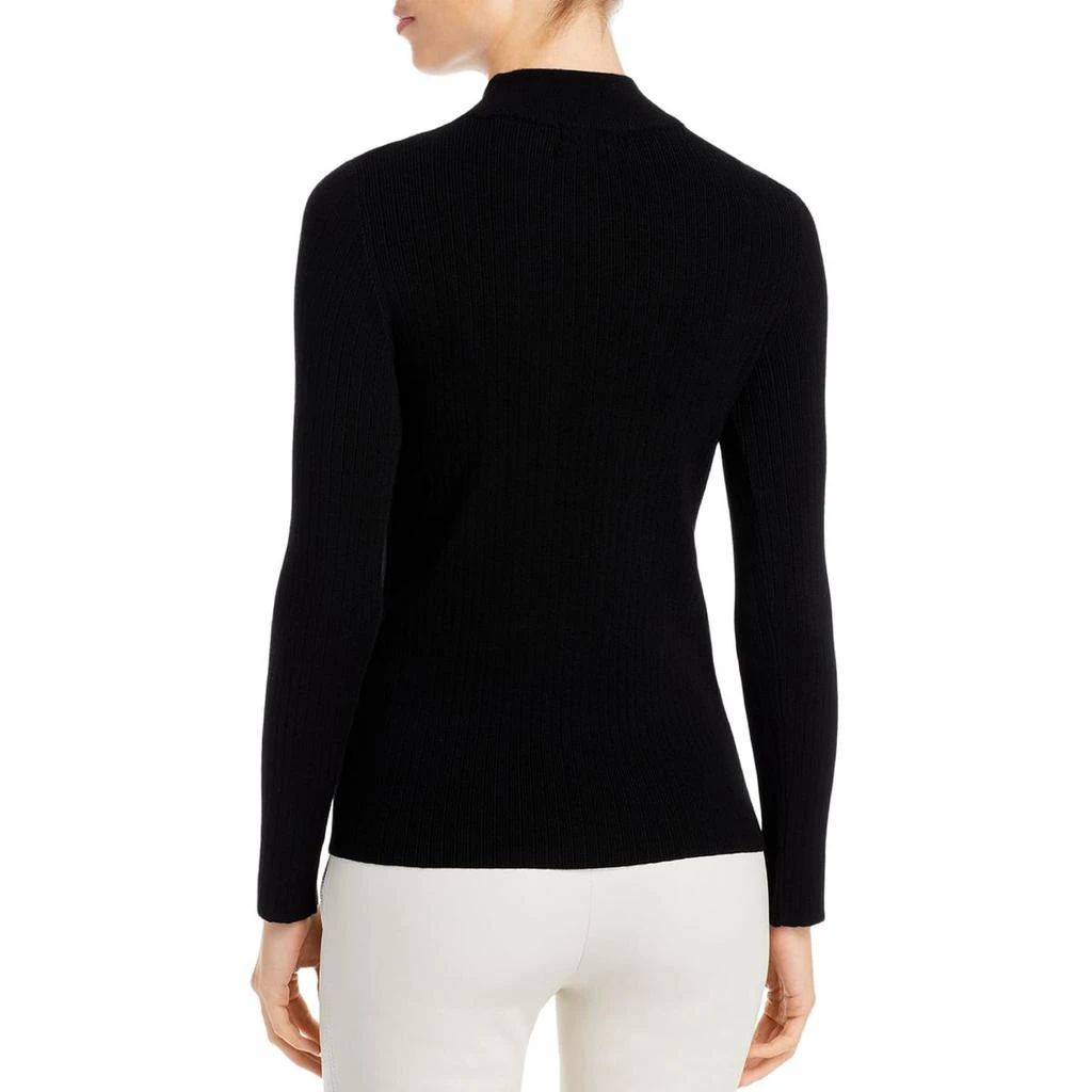 商品Tahari|T Tahari Womens Ribbed Knit Fitted Mock Turtleneck Sweater,价格¥146,第3张图片详细描述