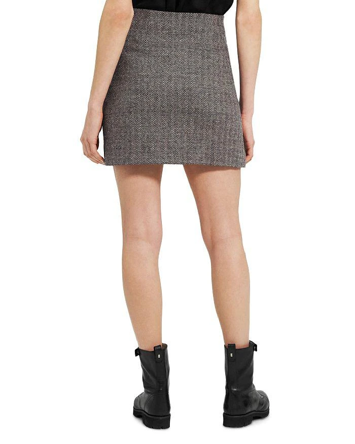 商品Theory|Herringbone Mini Skirt,价格¥550,第2张图片详细描述