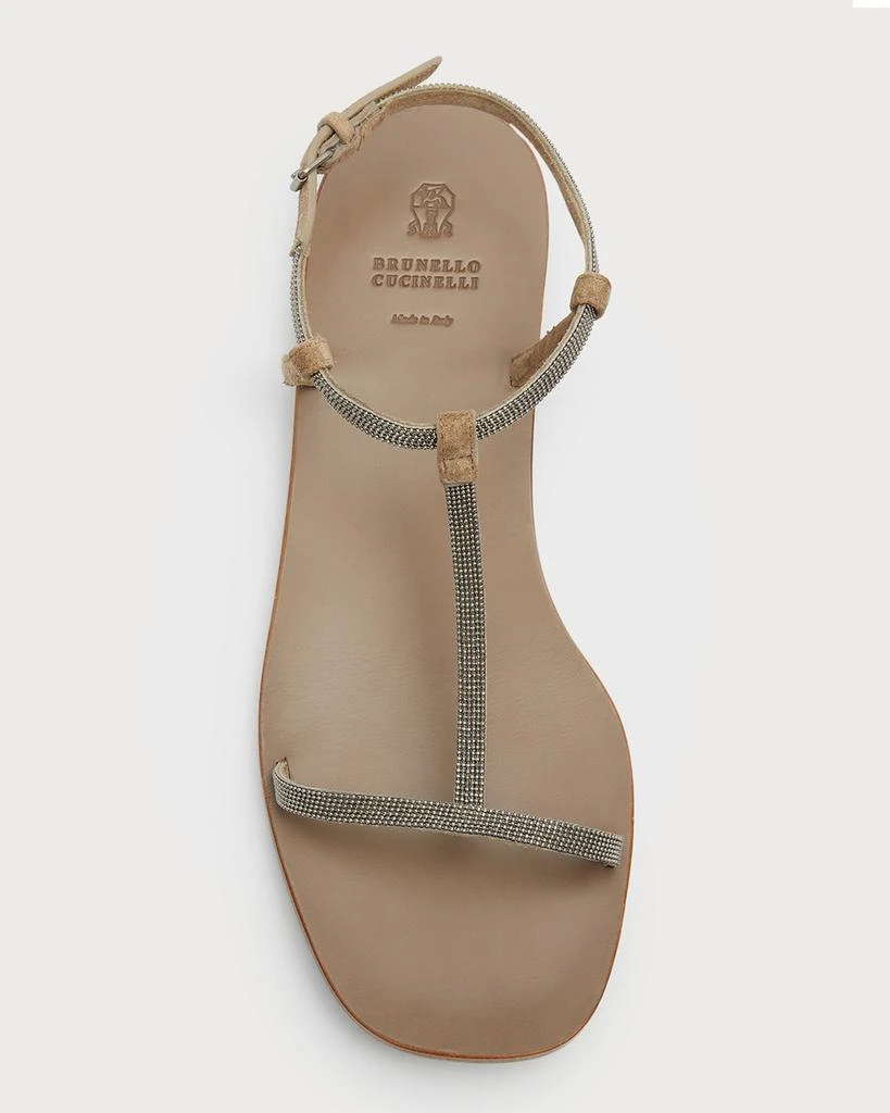 商品Brunello Cucinelli|Monili-Trim Thong Slingback Sandals,价格¥3384,第5张图片详细描述