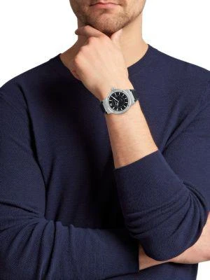 商品Salvatore Ferragamo|44MM Stainless Steel & Silicone Strap Analog Watch,价格¥5735,第2张图片详细描述